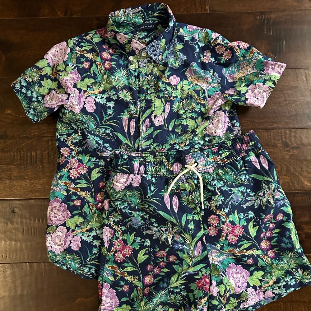 Janie and Jack boys short set size 7
